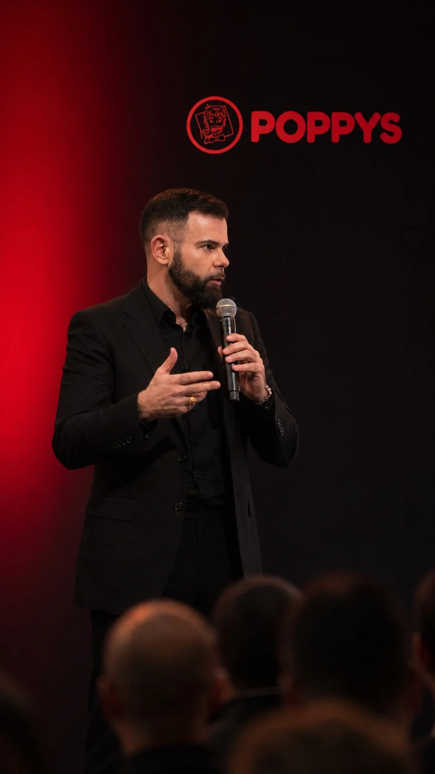 Lucas Atanazio em palestra