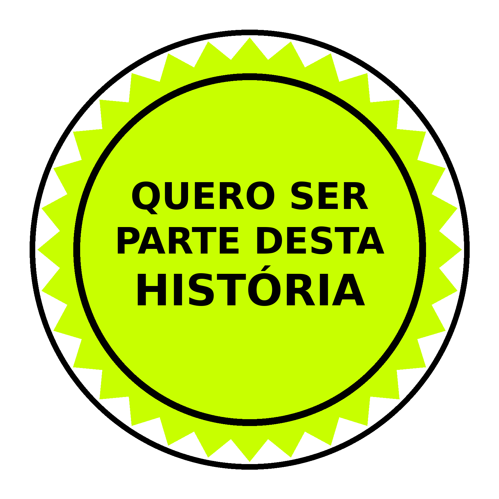 Quero ser parte desta história